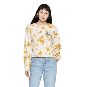 NWT Grayson pink and tan long sleeved tie dye t-shirt 100% cotton